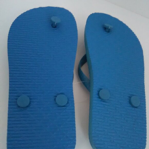 Juncture Kids/Boys Flip Flop Sandals Color Blue/Anchors Size Medium 13/1 NWOT - Picture 2 of 7